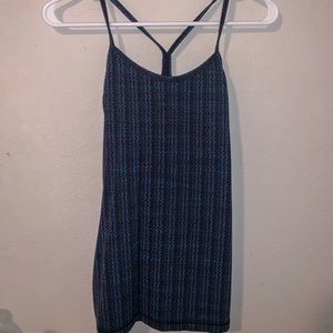 Lululemon Tank Top- Blue and Black Size 4